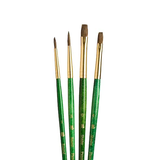 Princeton™ RealValue™ Synthetic Hair 4 Piece Brush Set